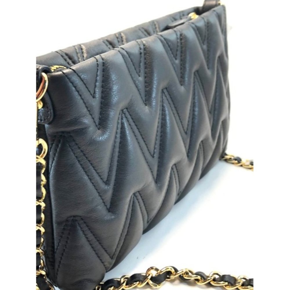 Mario Valentino Crossbody Vanille Black Leather Shoulder Bag - Picture 5 of 11